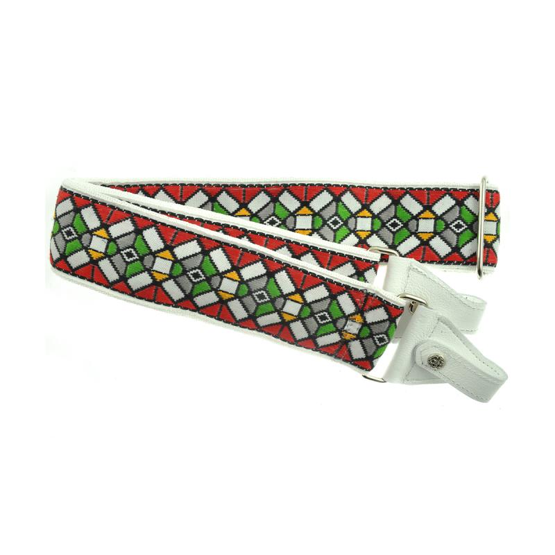 Souldier Banjo Strap Stained Glass - Red (BJC0178WH02WH)