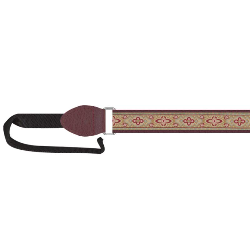Souldier Ukulele Strap Anouk - Burgundy/Taupe (DUKA1058BD04BD)