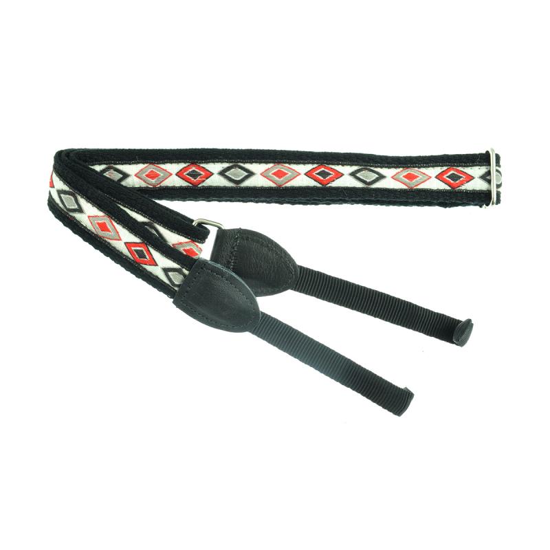 Souldier Ukulele Strap Cottonmouth - Red/Grey (DUKA1019BK04BK)