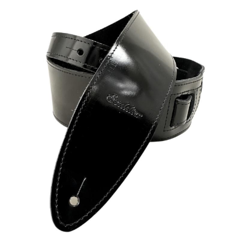Souldier Patent Leather - Padded 3-Ply Guitar (TGSPATPADBK00BK)
