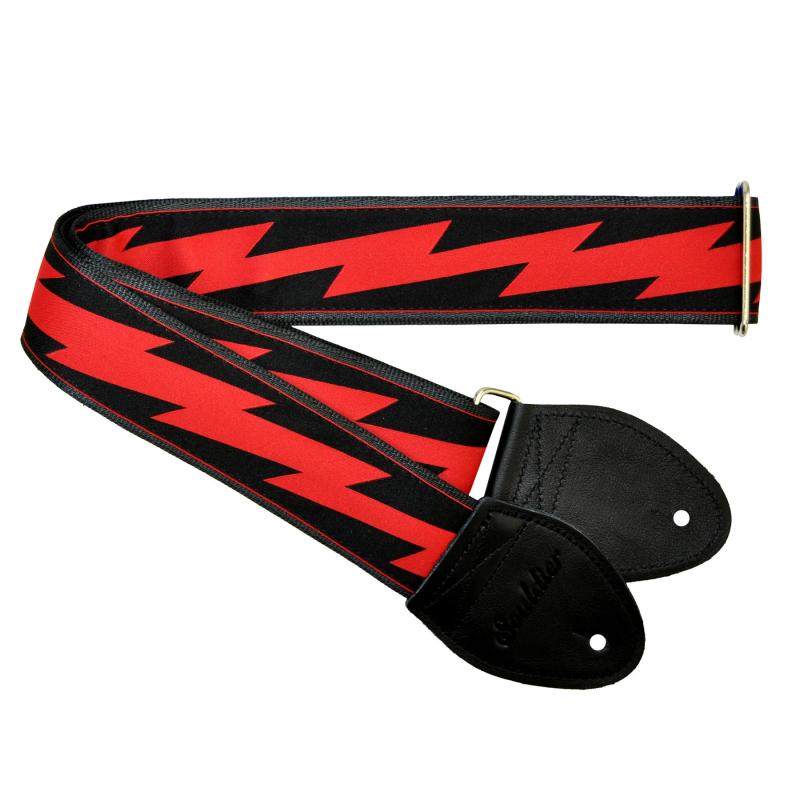 Souldier Lightning Bolt - Red on Black (GS0858BK04BK)