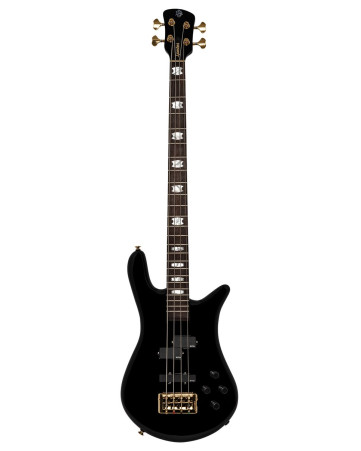 Spector SXEURO4BKCL Electric Bass Guitar, Euro Classic, 4-String, Active, Solid Bl ack Gloss