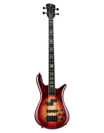 Spector SXEURO4CSTRED Bass Guitar, Euro CST, 4-string, active, Natural Red Burst Glo ss