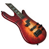 Spector SXEURO4CSTRED Bass Guitar, Euro CST, 4-string, active, Natural Red Burst Glo ss