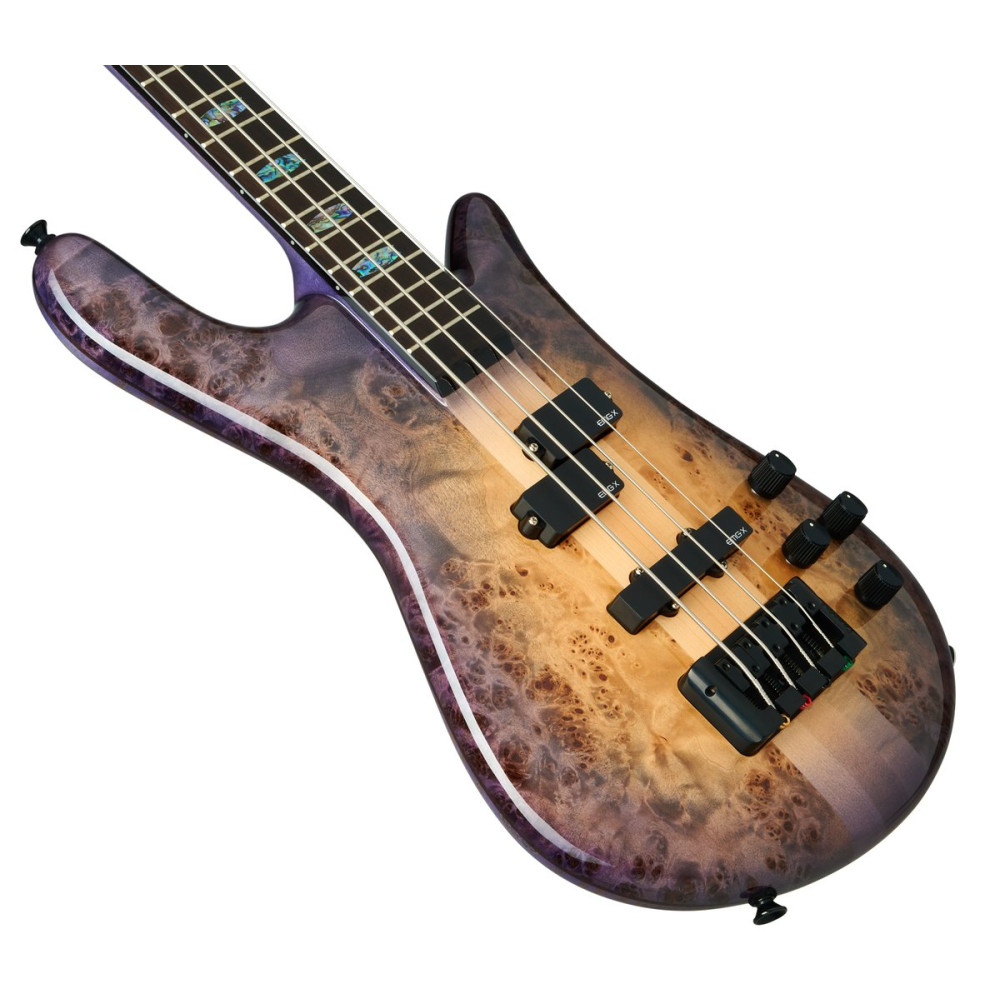 Spector SXEURO4CSTVLT Bass Guitar, Euro CST, 4-string, active, Natural Violet Burst Gloss