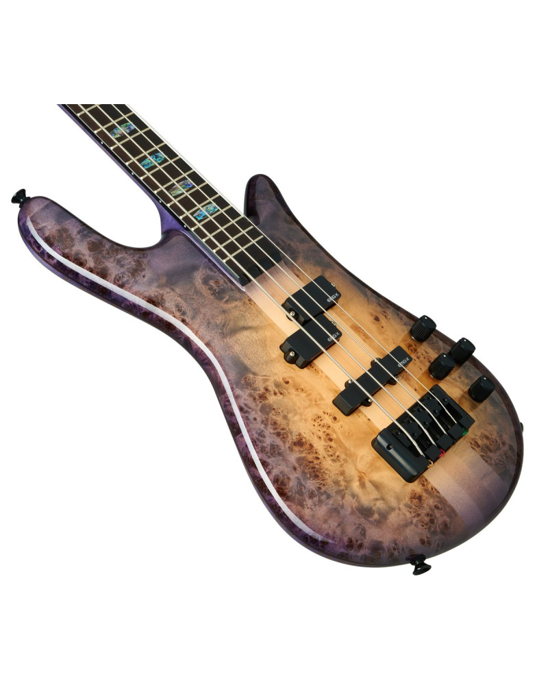 Spector SXEURO4CSTVLT Bass Guitar, Euro CST, 4-string, active, Natural Violet Burst Gloss