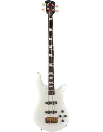 Spector SXEURO4DWWHREL Bass Guitar, Euro Artist, Doug Wimbish, White Relic Finish, LT D