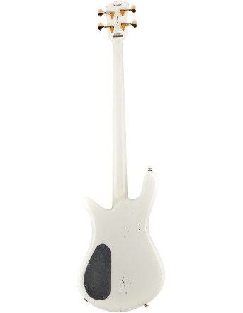 Spector SXEURO4DWWHREL Bass Guitar, Euro Artist, Doug Wimbish, White Relic Finish, LT D