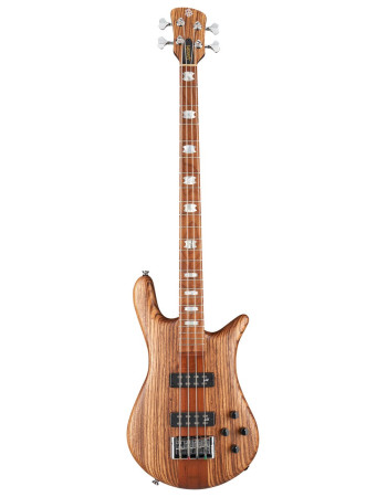 Spector SXEURO4RSTZBW Bass Guitar, Euro4 RST Zebrawood Natural Matte, Limited Editio n