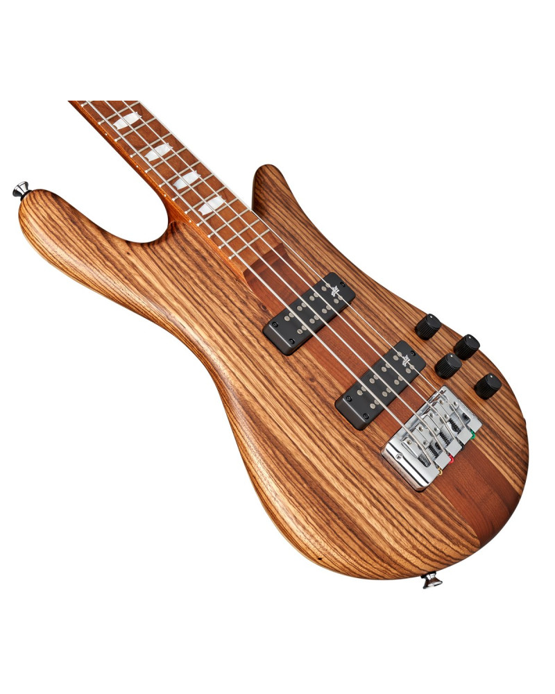 Spector SXEURO4RSTZBW Bass Guitar, Euro4 RST Zebrawood Natural Matte, Limited Editio n