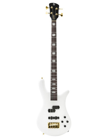 Spector SXEURO4WHCL Electric Bass Guitar, Euro Classic, 4-String, Active, Solid Wh ite Gloss