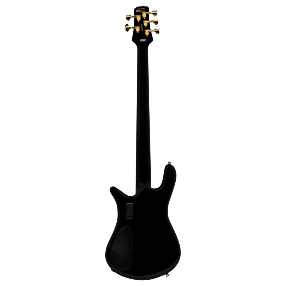 Spector SXEURO5BKCL Electric Bass Guitar, Euro Classic, 5-String, Active, Solid Bl ack Gloss
