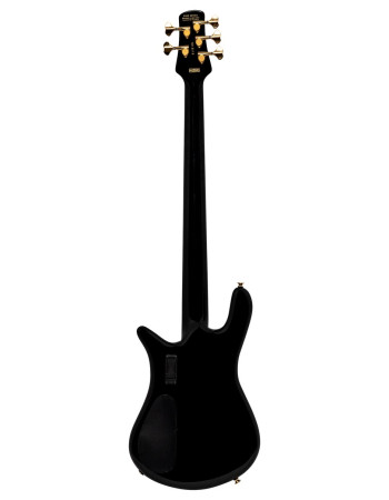 Spector SXEURO5BKCL Electric Bass Guitar, Euro Classic, 5-String, Active, Solid Bl ack Gloss