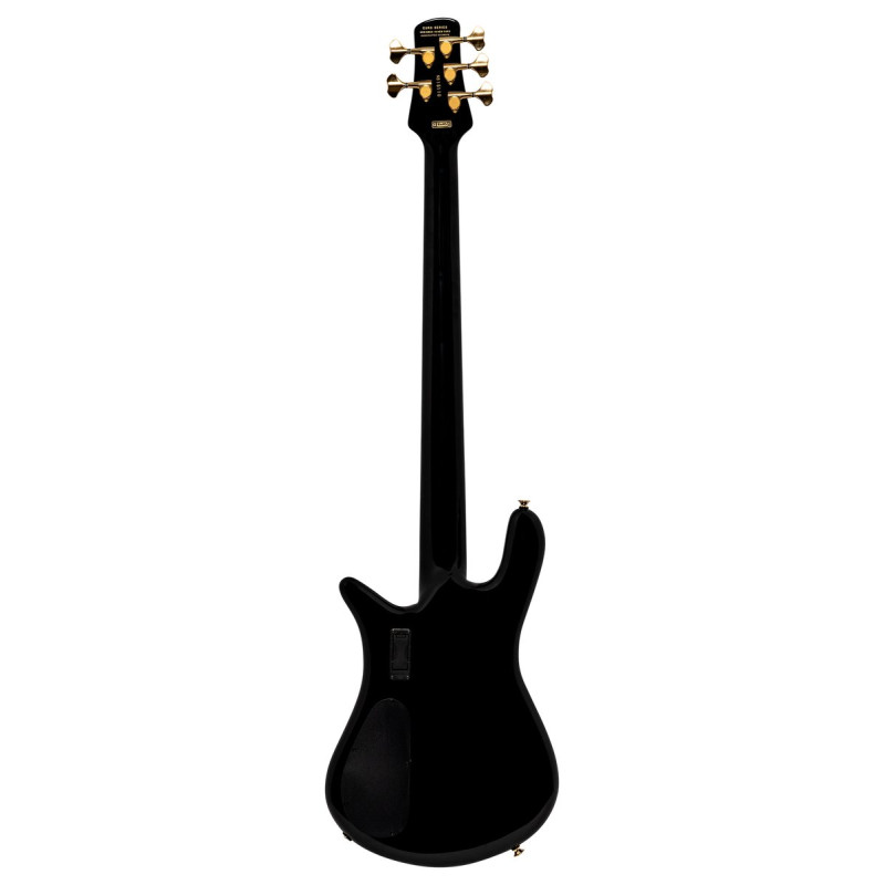 Spector SXEURO5BKCL Electric Bass Guitar, Euro Classic, 5-String, Active, Solid Bl ack Gloss