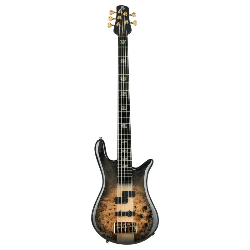 Spector SXEURO5CSTBLK Bass Guitar, Euro CST, 5-string, active, Natural Black Burst G loss