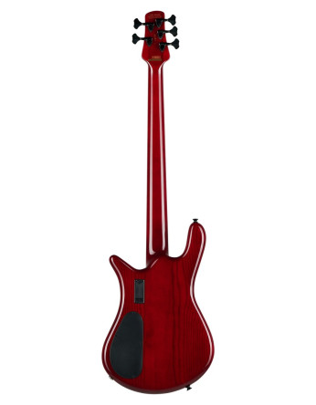 Spector SXEURO5CSTRED Bass Guitar, Euro CST, 5-string, active, Natural Red Burst Glo ss