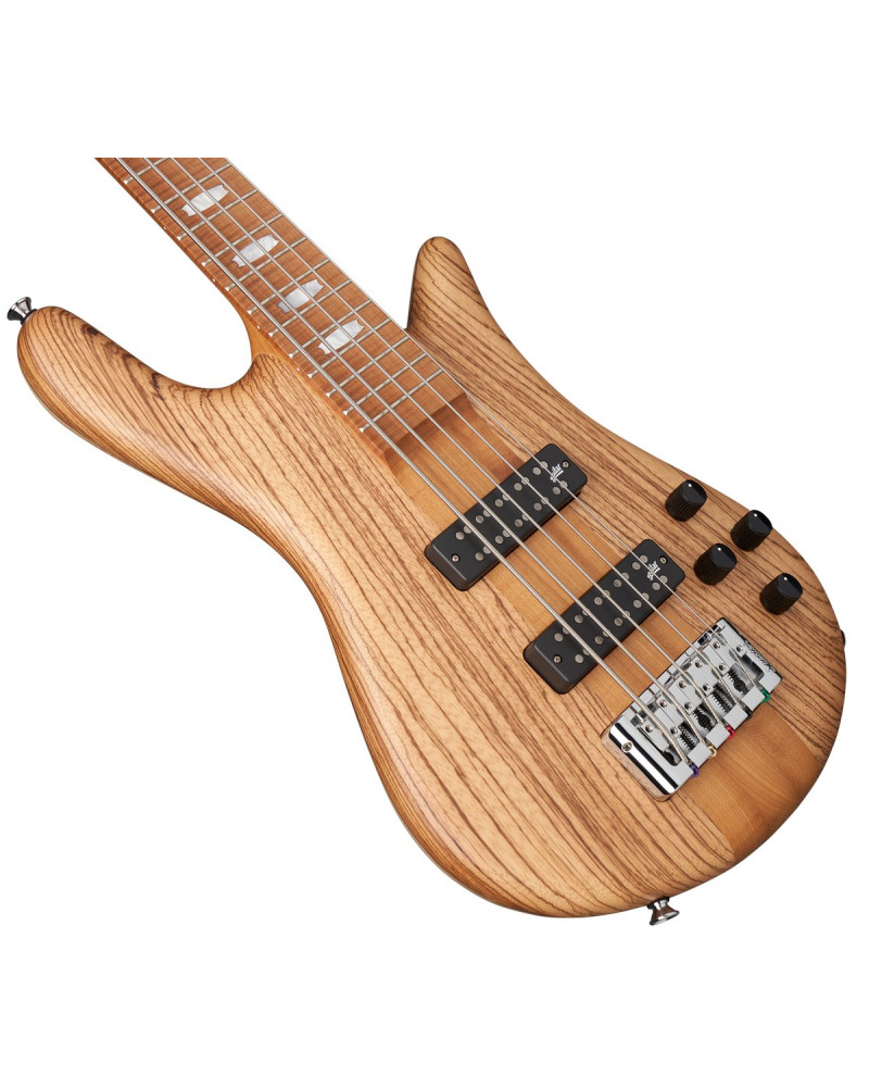 Spector SXEURO5RSTZBW Bass Guitar, Euro5 RST Zebrawood Natural Matte, Limited Editio n