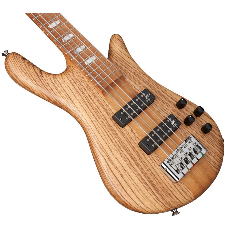 Spector SXEURO5RSTZBW Bass Guitar, Euro5 RST Zebrawood Natural Matte, Limited Editio n