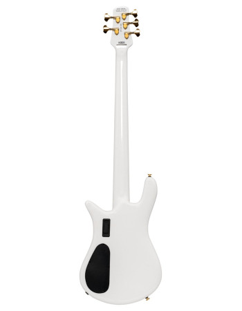 Spector SXEURO5WHCL Electric Bass Guitar, Euro Classic, 5-String, Active, Solid Wh ite Gloss