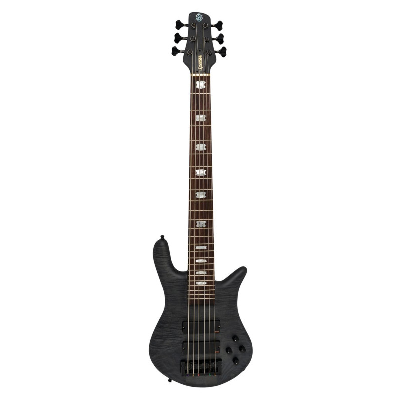 Spector SXEURO6LXMBKS Electric Bass Guitar, EuroLX, 6-String, Active, Black Stain Ma tte