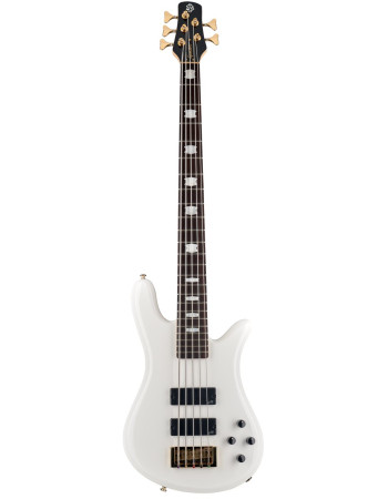 Spector SXICONNS5BWH Bass Guitar, Icon NS-5, Bolt-On, White Gloss