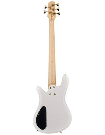 Spector SXICONNS5BWH Bass Guitar, Icon NS-5, Bolt-On, White Gloss