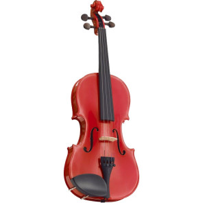 Stentor SR1401CRC Violin 3/4, Harlequin, Set, cherry red