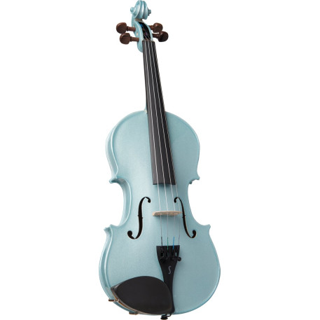 Stentor SR1401LBUC Violin 3/4, Harlequin, Set, light blue