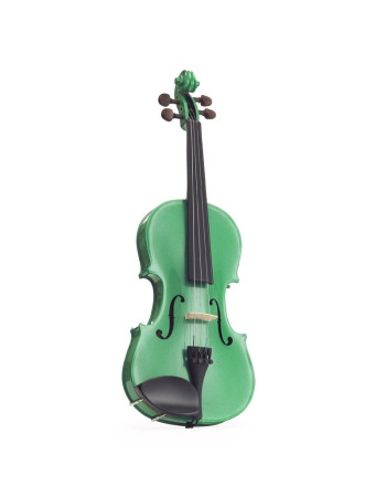 Stentor SR1401SGF Violin 1/4, Harlequin, Set, green