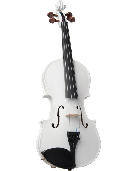 Stentor SR1401WHA Violin 4/4, Harlequin, Set, white