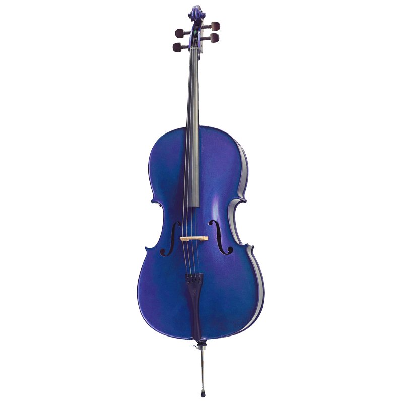 Stentor SR1490ABA Cello 4/4, Harlequin, Set, blue