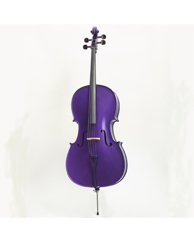 Stentor SR1490DPE Cello 1/2, Harlequin, Set, purple