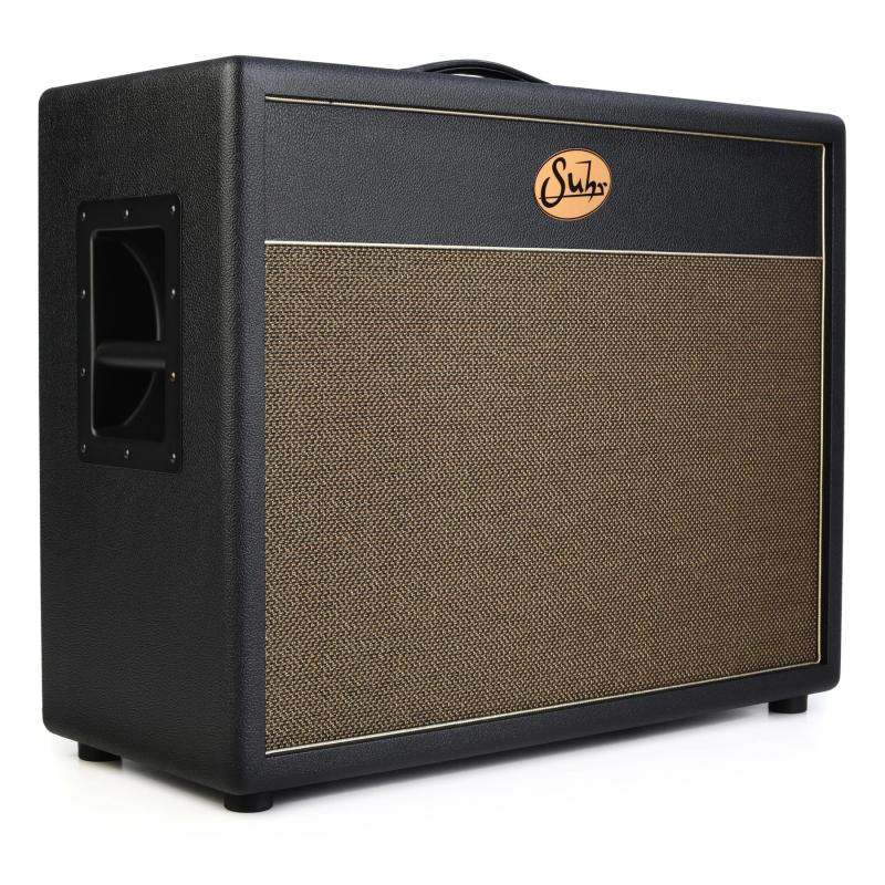 Suhr 2x12 Deep Cabinet. Black, Gold grill, V30