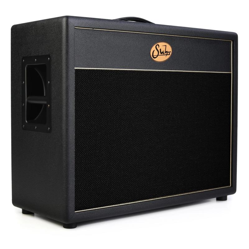 Suhr 2x12 Deep Cabinet, Black, Black Grill. No speaker