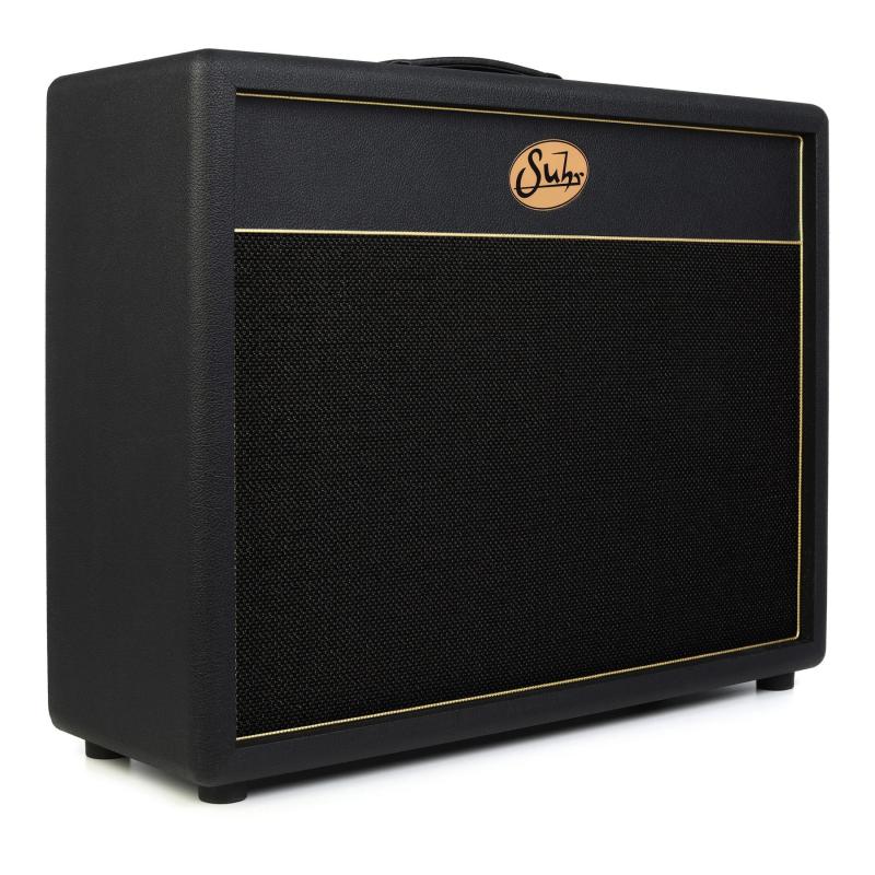 Suhr 2x12 Cabinet, Black, Black Grill, No speaker