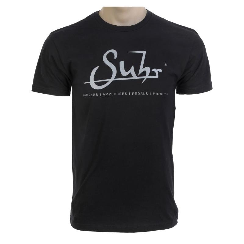 Suhr T-Shirt, Mens Crew, Logo, Black (XL)