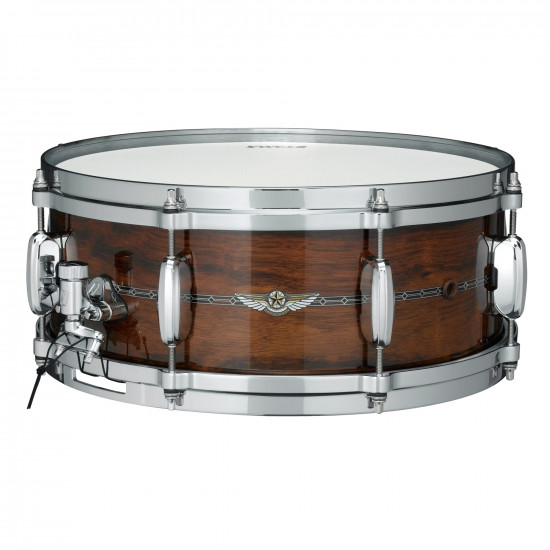 Tama TBS136S-LNTI STAR Bubinga Snare Drum 13" x 6" - Natural Indian Laurel/Chrome HW - Outside Inlay Tama TBS136S-LNTI STAR Bubinga Snare Drum 13" x 6" - Natural Indian Laurel/Chrome HW - Outside Inlay