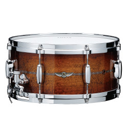 Tama TBS136S-SAC STAR Bubinga Snare Drum 13" x 6" - Sunset Australian Acaia Burst/Chrome HW - Outside Inlay