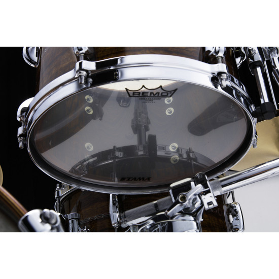 Tama TBT1008S-LNTI STAR Bubinga Rack Tom 10" x 8" - Natural Indian Laurel/Chrome HW/Inlay: Only Outside Tama TBT1008S-LNTI STAR Bubinga Rack Tom 10" x 8" - Natural Indian Laurel/Chrome HW/Inlay: Only Outside