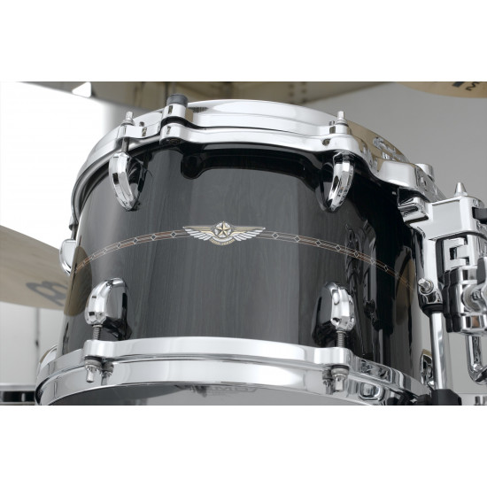 Tama TBT1209S-CDKG STAR Bubinga Rack Tom 12" x 9" - Dark Green Cordia/Chrome HW/Inlay: Only Outside Tama TBT1209S-CDKG STAR Bubinga Rack Tom 12" x 9" - Dark Green Cordia/Chrome HW/Inlay: Only Outside