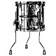 Tama TMF1414S-PBK STAR Maple Floor Tom 14" x 14" - Piano Black/Chrome HW/with Inlay (outside) Tama TMF1414S-PBK STAR Maple Floor Tom 14" x 14" - Piano Black/Chrome HW/with Inlay (outside)