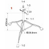 Tama 1B-HC82W1 Base Assembly for HC82W