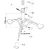 Tama 1B-HS80W1 Base Assembly for HS80W