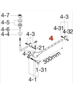 Tama 1B-HTC107W4 Boom Arm Assembly for HTC107W