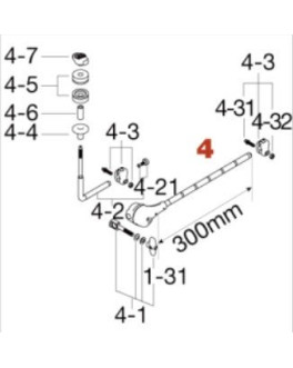Tama 1B-HTC107W4 Boom Arm Assembly for HTC107W