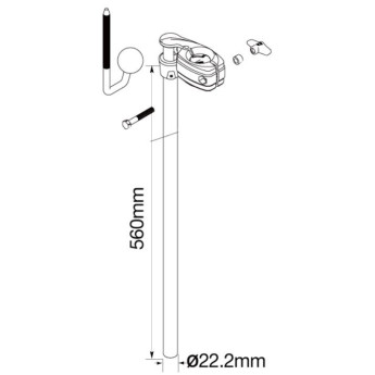 Tama 1B-HTS88W2 Center tube w/casting assembly for HTS88W