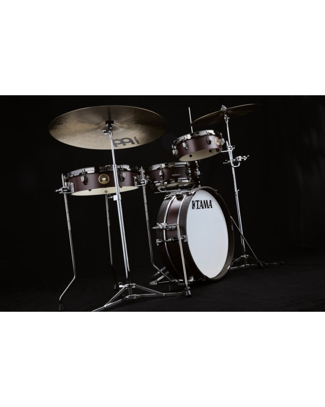 Tama 1B-LJK48PBNBW Club-Jam Pancake Shell Kit 4 pcs - Burgundy Walnut Wrap/Chrome HW
