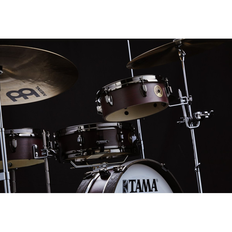 Tama 1B-LJK48PBNBW Club-Jam Pancake Shell Kit 4 pcs - Burgundy Walnut Wrap/Chrome HW