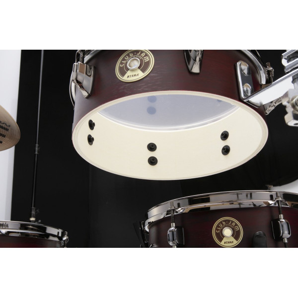 Tama 1B-LJK48PBNBW Club-Jam Pancake Shell Kit 4 pcs - Burgundy Walnut Wrap/Chrome HW