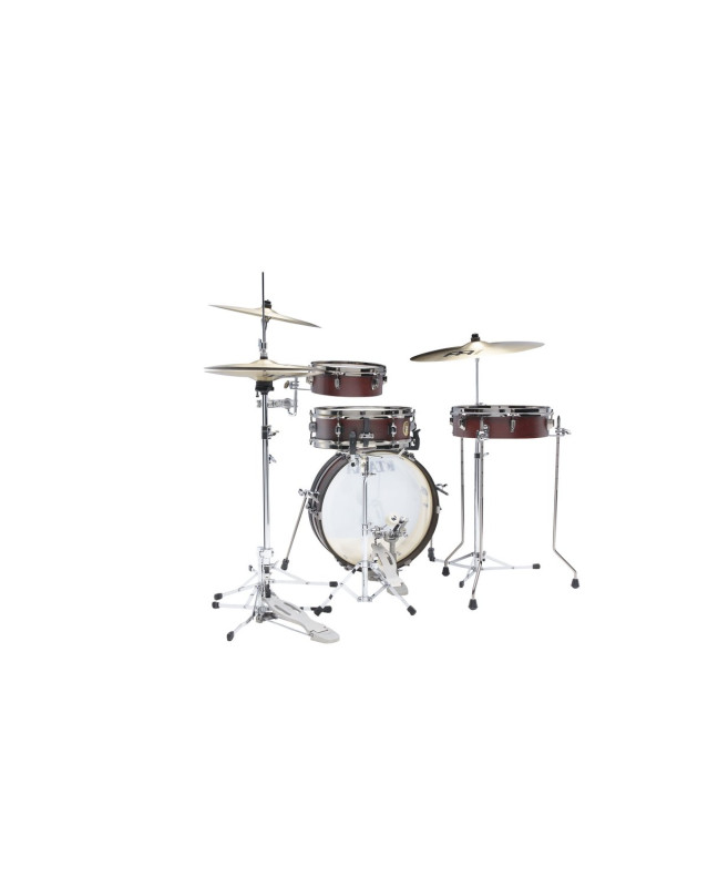 Tama 1B-LJK48PBNBW Club-Jam Pancake Shell Kit 4 pcs - Burgundy Walnut Wrap/Chrome HW